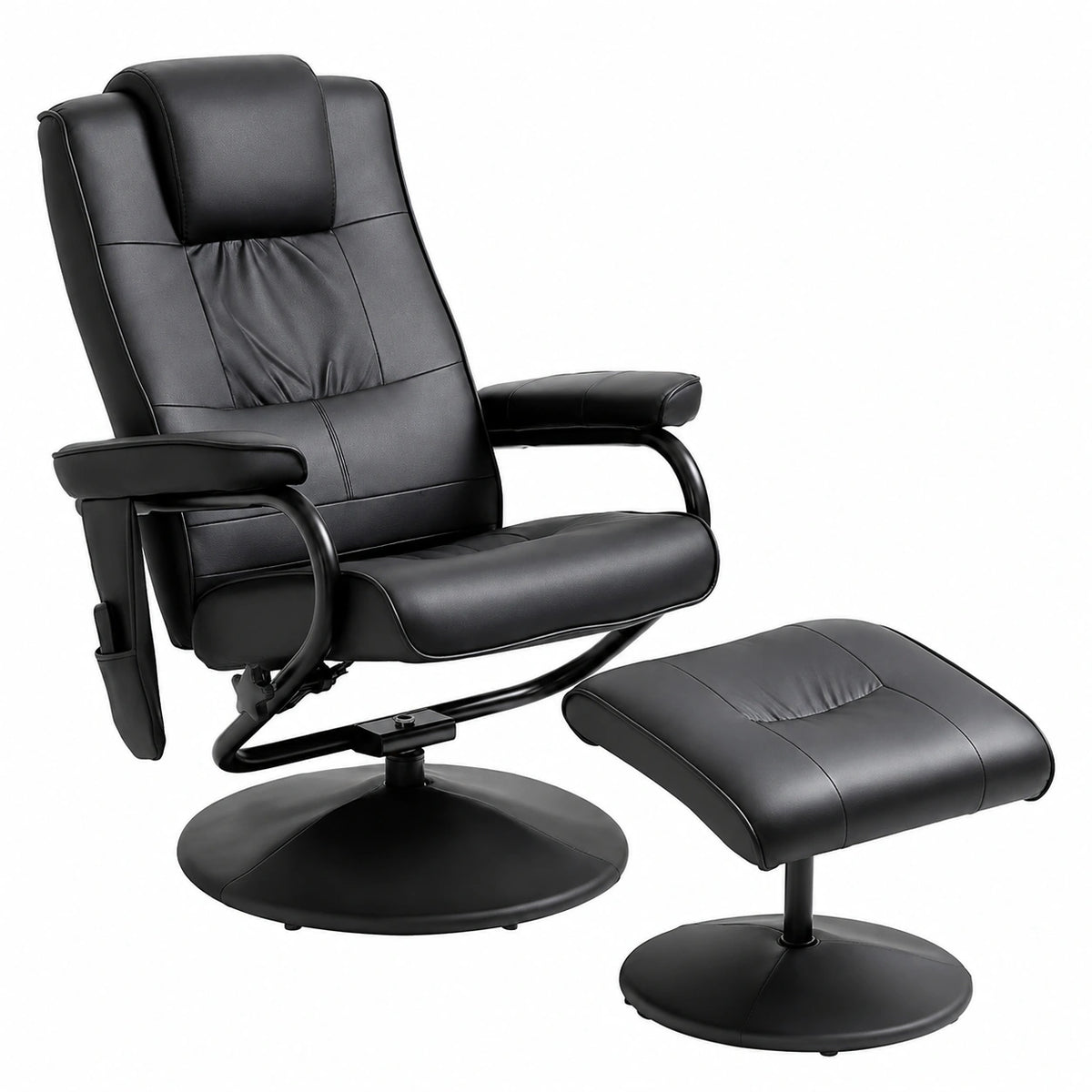 Fauteuil relax, pivotant, coloris noir, pour le salon