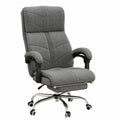 Bureau, sur roulettes, en velours, coloris gris, pour l’espace de travail