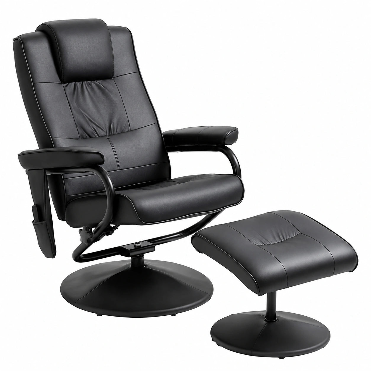 Fauteuil relax, pivotant, coloris noir, pour le salon
