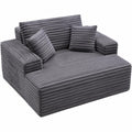 Canapé convertible, rembourré, coloris gris, pour le salon ou la chambre d’amis
