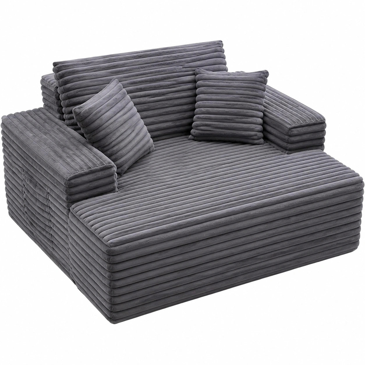 Canapé convertible, rembourré, coloris gris, pour le salon ou la chambre d’amis