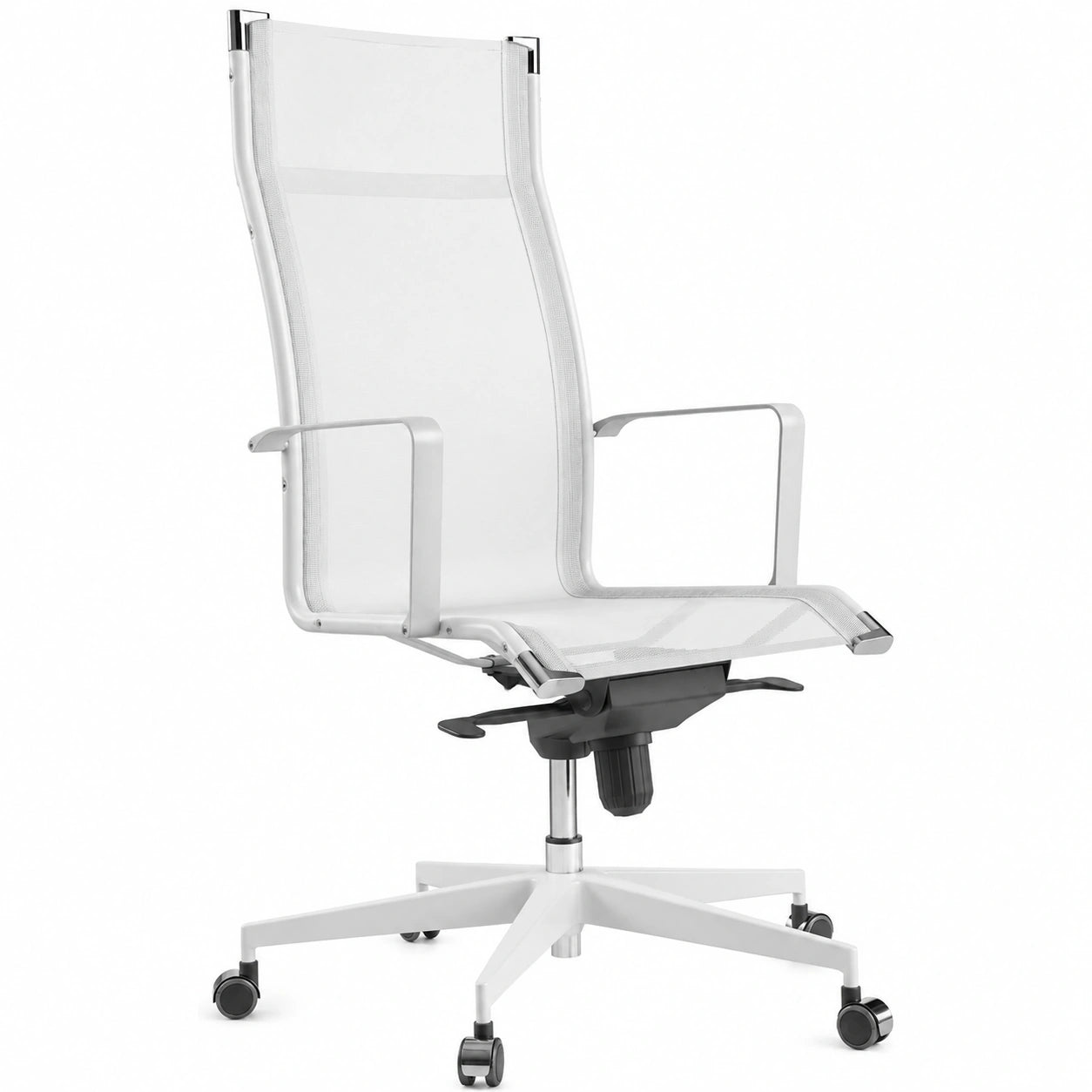 Bureau, pivotant, réglable, coloris blanc, pour l’espace de travail