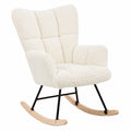 Fauteuil, en tissu, coloris blanc, pour le salon ou la chambre