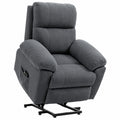 Fauteuil, en lin, coloris gris, pour le salon ou la chambre