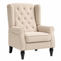 Fauteuil, 74 x 86 x 102 cm, coloris beige, pour le salon ou la chambre