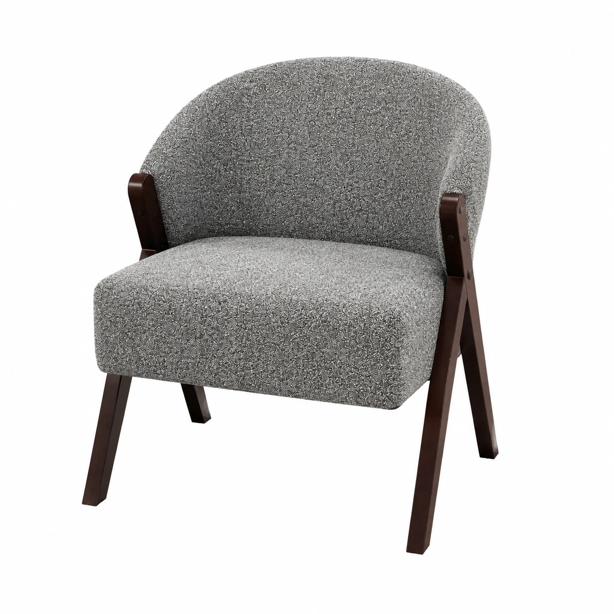 Fauteuil, rembourré, en lin, pour le salon ou la chambre