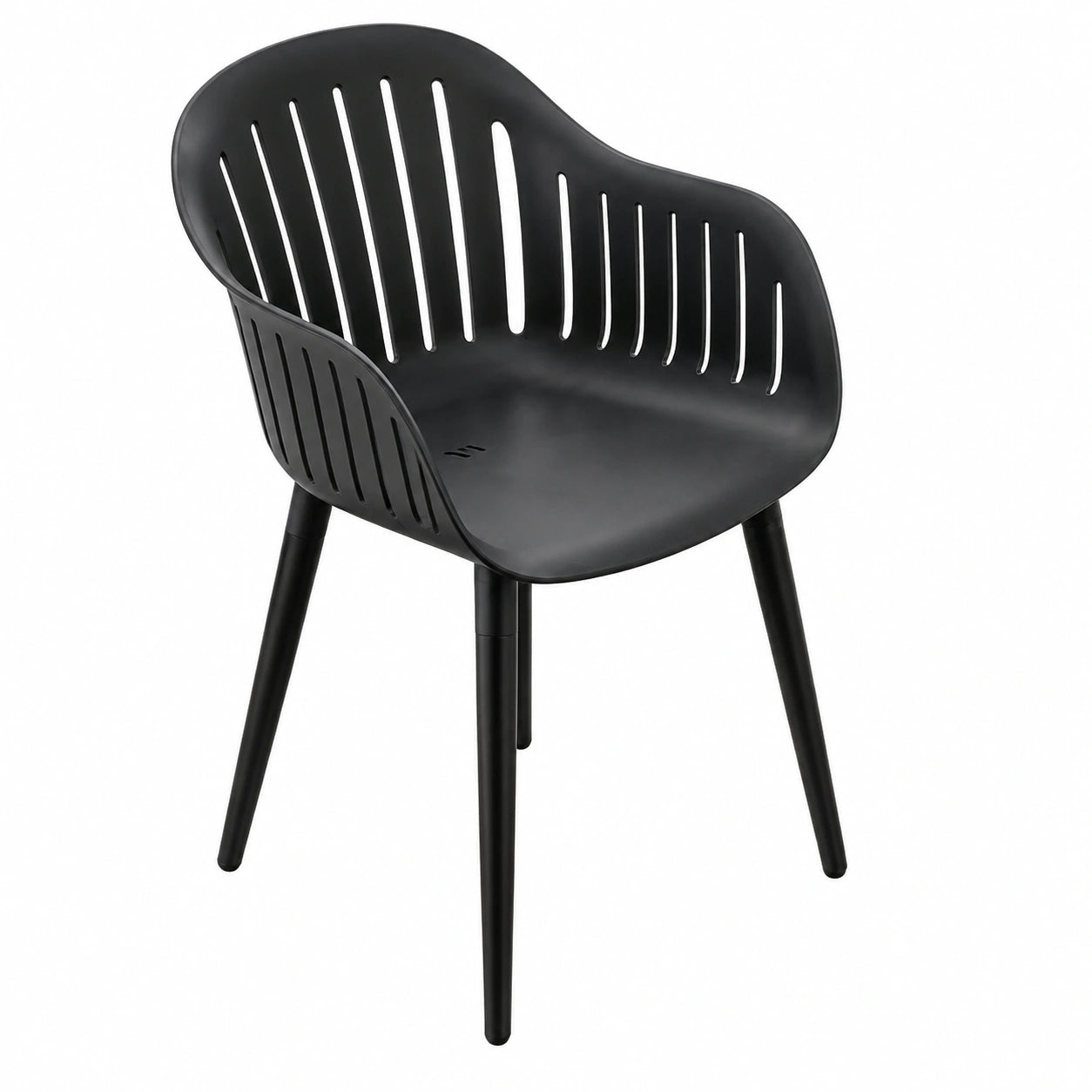 Fauteuil, en métal, coloris noir, pour le salon ou la chambre