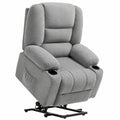 Fauteuil relax, réglable, coloris gris, pour le salon
