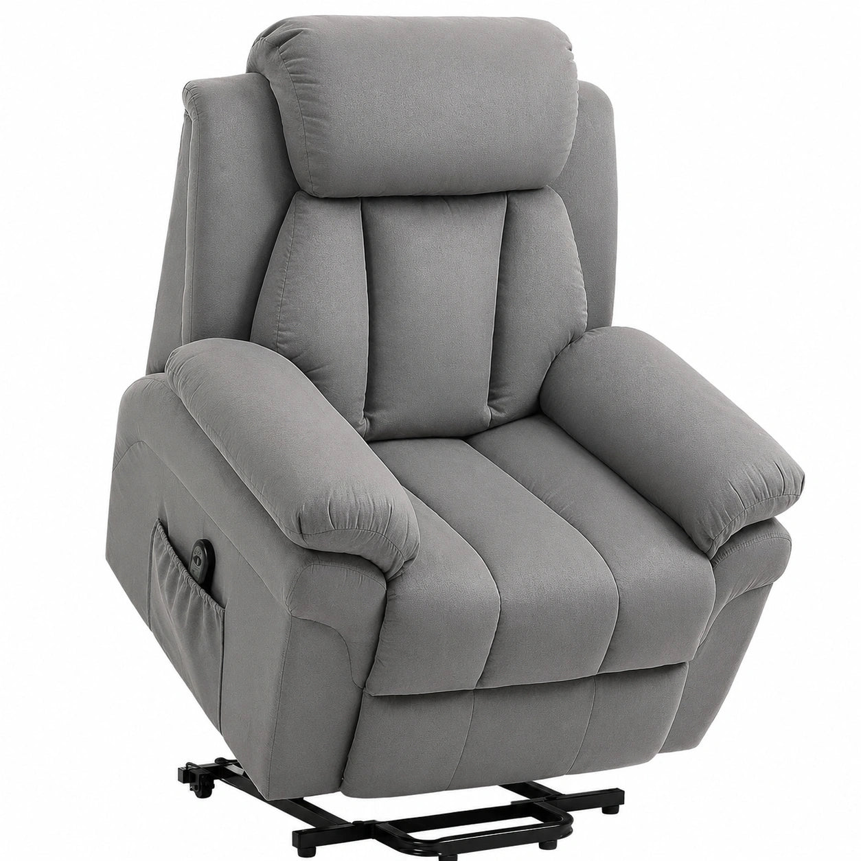 Fauteuil relax, réglable, coloris gris, pour le salon