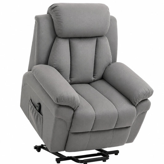 Fauteuil relax, réglable, coloris gris, pour le salon