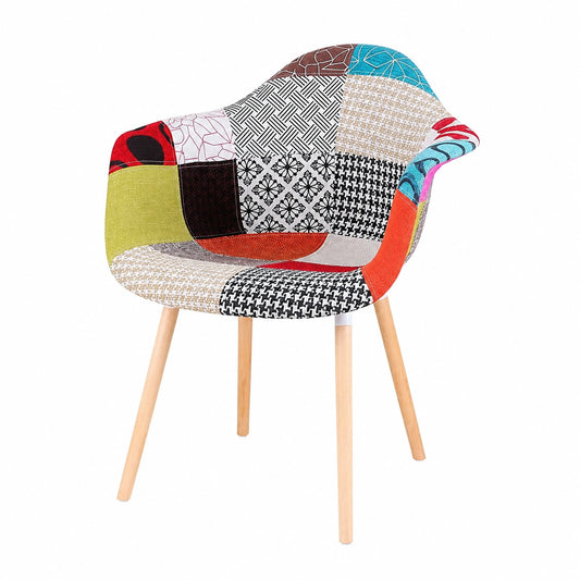 Fauteuil, en tissu, coloris rouge, pour le salon ou la chambre