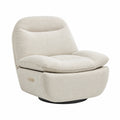 Fauteuil relax, avec prise intégrée, coloris beige, pour le salon