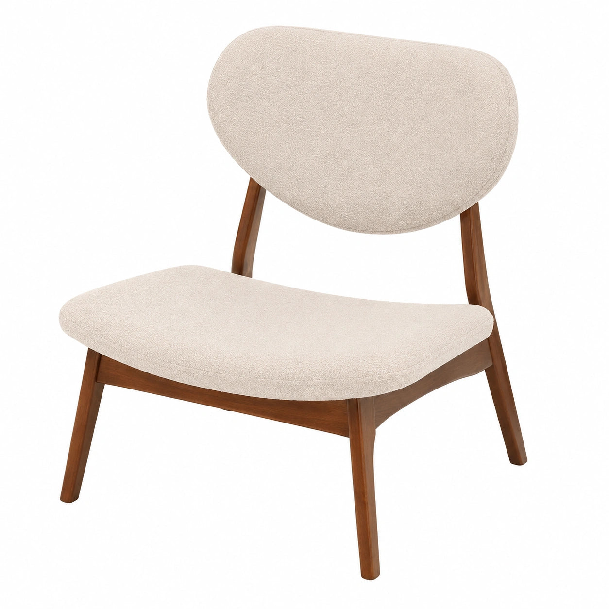 Table basse, en bois massif, coloris beige, pour le salon